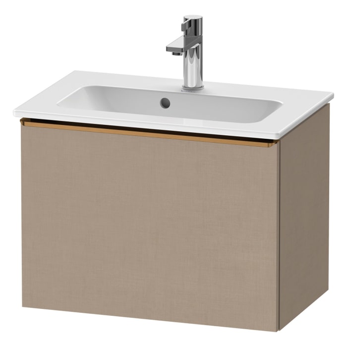 Duravit D-Neo Waschtischunterbau Compact 61 x 44 cm, 1 Auszug, Griff bronze gebürstet