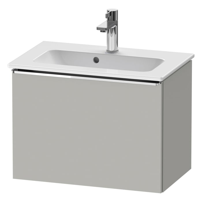 Duravit D-Neo Waschtischunterbau Compact 61 x 44 cm, 1 Auszug, Griff chrom