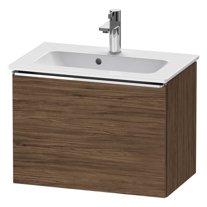 Duravit D-Neo Waschtischunterbau Compact 61 x 44 cm, 1 Auszug, Griff chrom