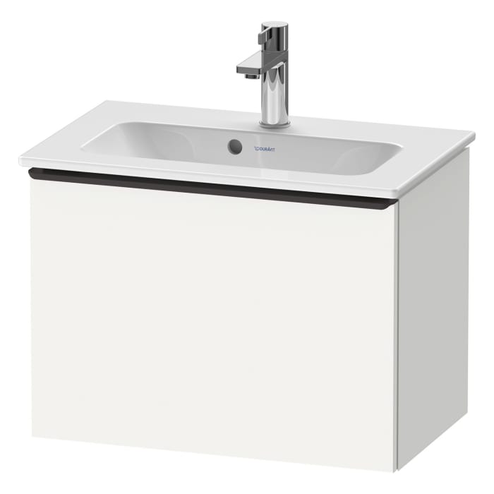 Duravit D-Neo Waschtischunterbau Compact 61 x 44 cm, 1 Auszug, Griff diamantschwarz