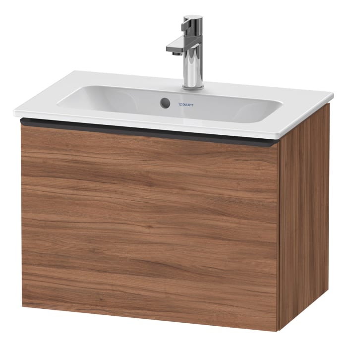 Duravit D-Neo Waschtischunterbau Compact 61 x 44 cm, 1 Auszug, Griff diamantschwarz