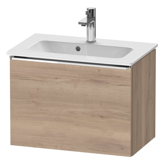 Duravit D-Neo Waschtischunterbau Compact 61 x 44 cm, 1 Auszug, Griff chrom