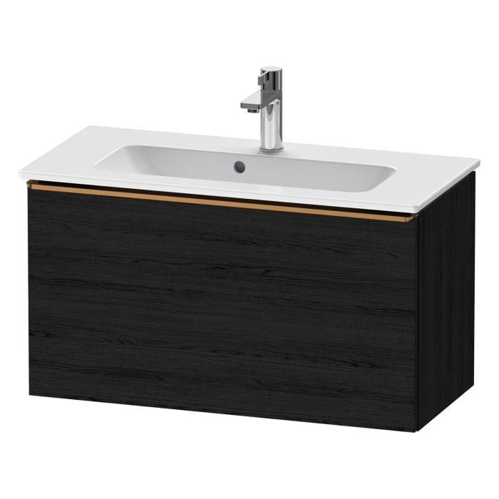Duravit D-Neo Waschtischunterbau Compact 81 x 44 cm, 1 Auszug, Griff bronze gebürstet