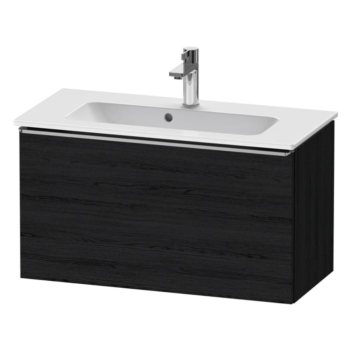 Duravit D-Neo Waschtischunterbau Compact 81 x 44 cm, 1 Auszug, Griff edelstahl gebürstet