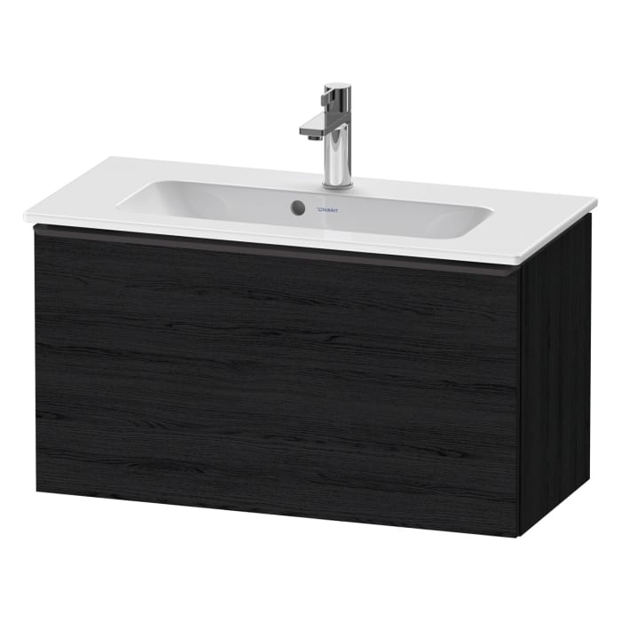 Duravit D-Neo Waschtischunterbau Compact 81 x 44 cm, 1 Auszug, Griff diamantschwarz