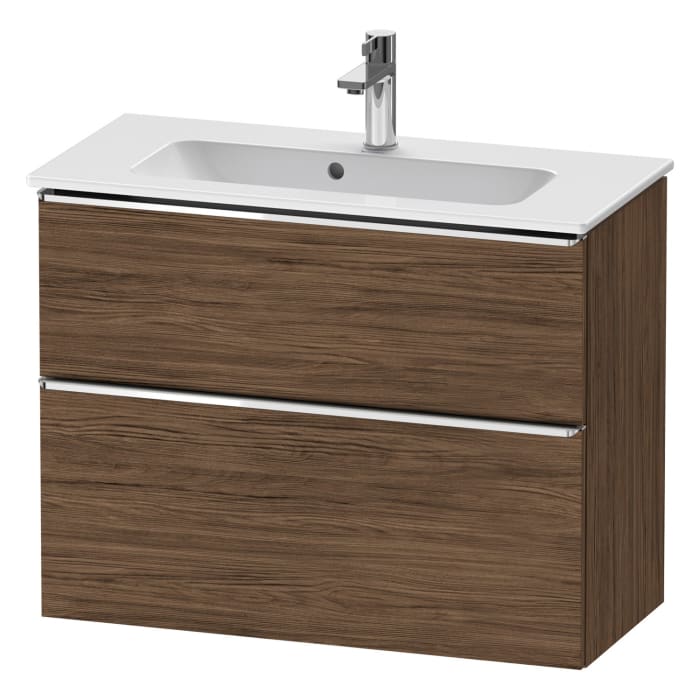 Duravit D-Neo Waschtischunterbau Compact 81 x 62,5 cm, 2 Auszüge, Griff chrom