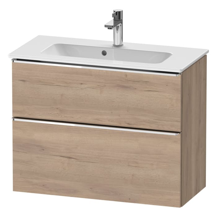 Duravit D-Neo Waschtischunterbau Compact 81 x 62,5 cm, 2 Auszüge, Griff chrom
