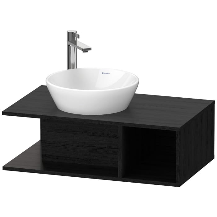 Duravit D-Neo Waschtischunterbau wandhängend Compact, 1 offenes Fach rechts, 80 cm