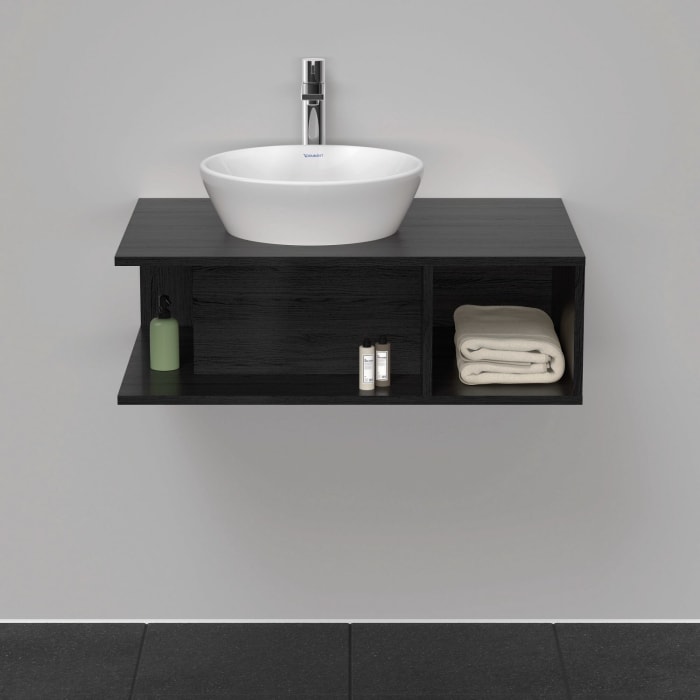Duravit D-Neo Waschtischunterbau wandhängend, 1 offenes Fach rechts, 80 cm