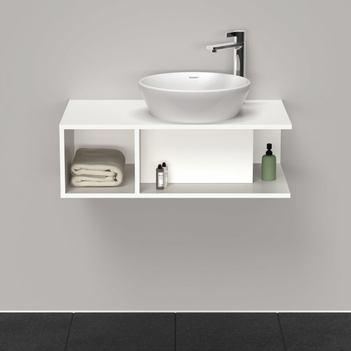 Duravit D-Neo Waschtischunterbau wandhängend Compact, 1 offenes Fach links, 80 cm