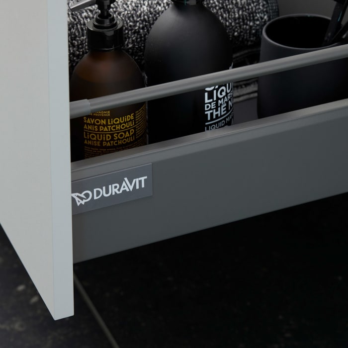 Duravit D-Neo Waschtischunterbau wandhängend, 1 offenes Fach links, 80 cm