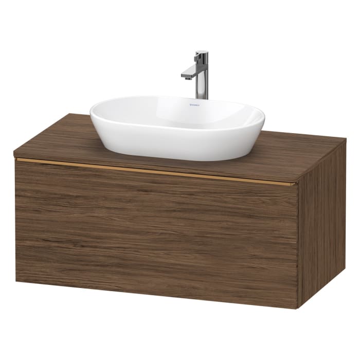 Duravit D-Neo Konsolenwaschtischunterbau 100 x 45,9 cm, 1 Auszug, Griff bronze gebürstet