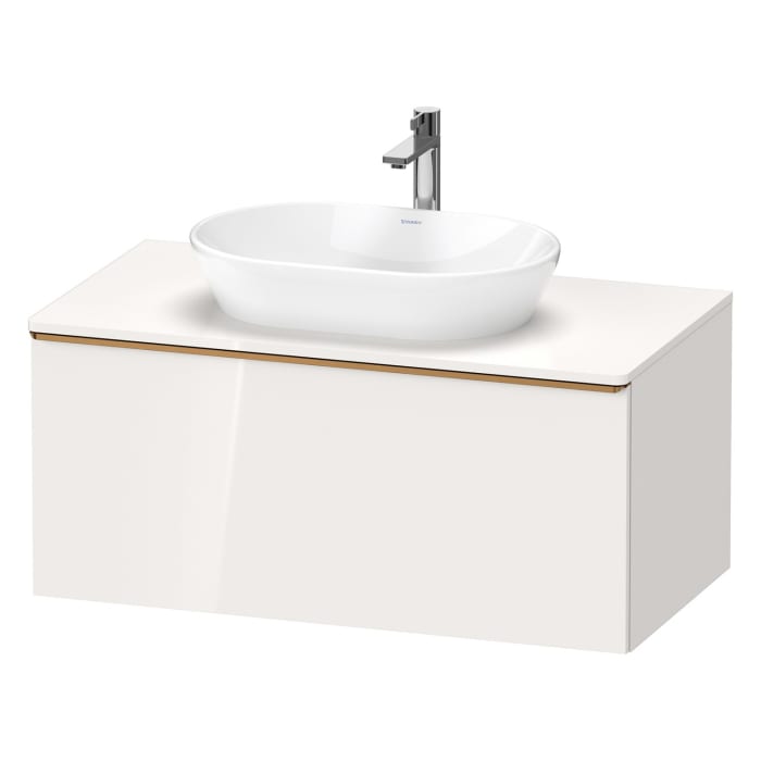 Duravit D-Neo Konsolenwaschtischunterbau 100 x 45,9 cm, 1 Auszug, Griff bronze gebürstet