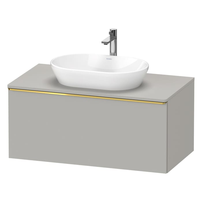 Duravit D-Neo Konsolenwaschtischunterbau 100 x 45,9 cm, 1 Auszug, Griff gold poliert