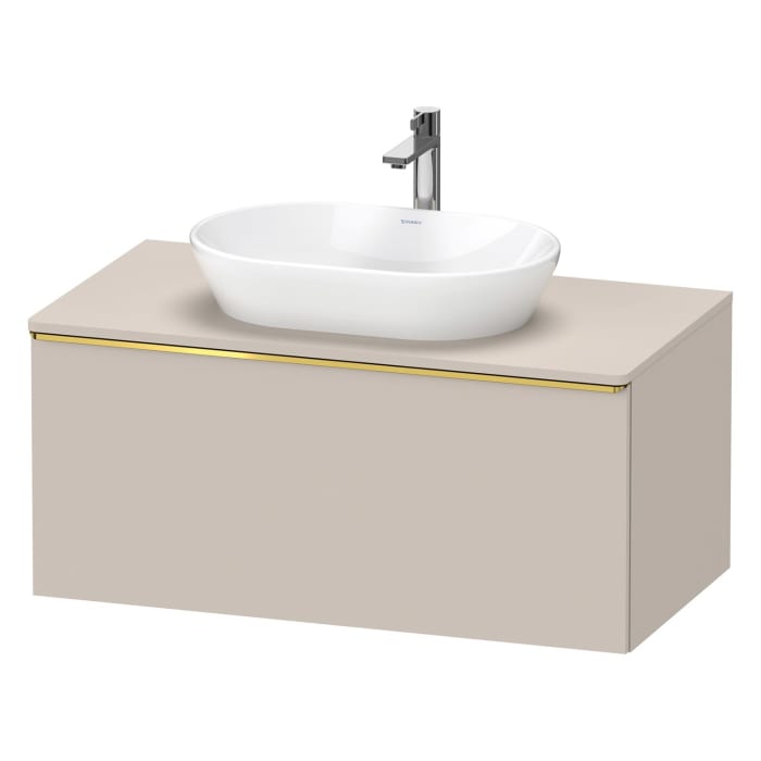 Duravit D-Neo Konsolenwaschtischunterbau 100 x 45,9 cm, 1 Auszug, Griff gold poliert
