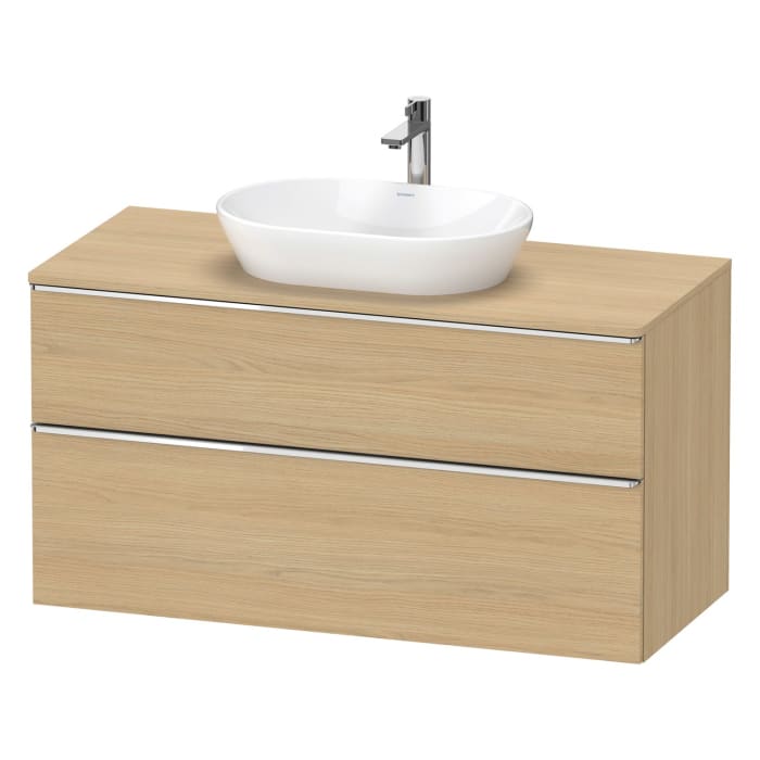 Duravit D-Neo Konsolenwaschtischunterbau 120 x 66,4 cm, 2 Auszüge, Griff chrom