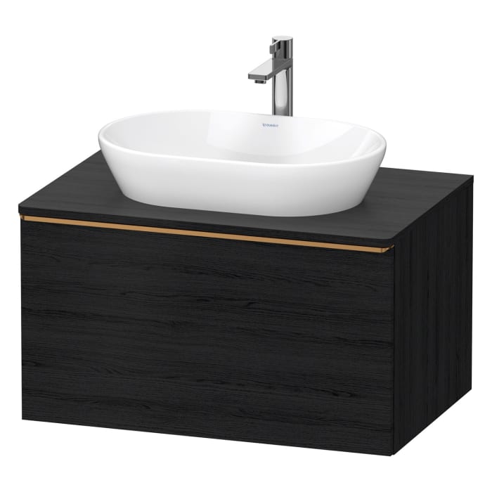 Duravit D-Neo Konsolenwaschtischunterbau 80 x 45,9 cm, 1 Auszug, Griff bronze gebürstet