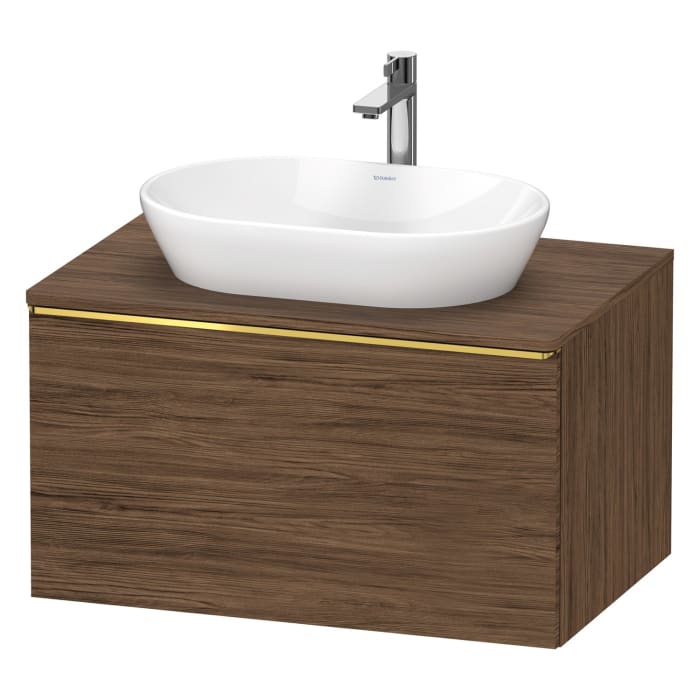 Duravit D-Neo Konsolenwaschtischunterbau 80 x 45,9 cm, 1 Auszug, Griff gold poliert