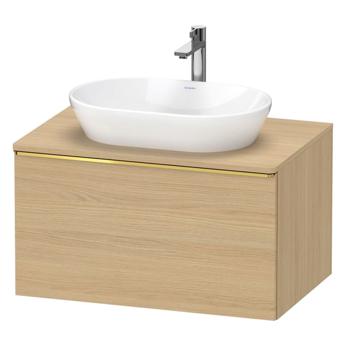 Duravit D-Neo Konsolenwaschtischunterbau 80 x 45,9 cm, 1 Auszug, Griff gold poliert