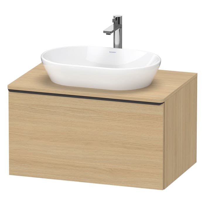 Duravit D-Neo Konsolenwaschtischunterbau 80 x 45,9 cm, 1 Auszug, Griff diamantschwarz
