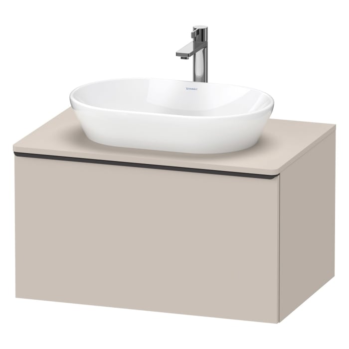 Duravit D-Neo Konsolenwaschtischunterbau 80 x 45,9 cm, 1 Auszug, Griff diamantschwarz
