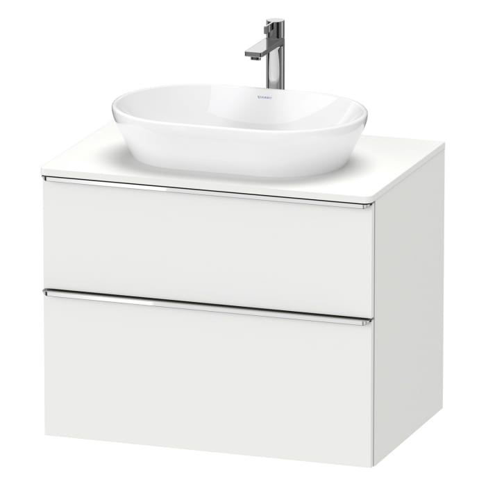 Duravit D-Neo Konsolenwaschtischunterbau 80 x 66,4 cm, 2 Auszüge, Griff chrom