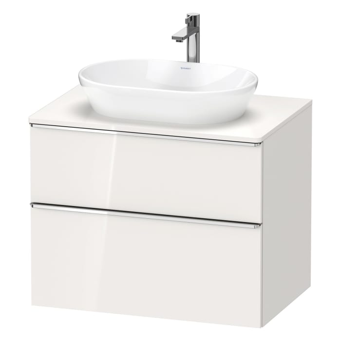 Duravit D-Neo Konsolenwaschtischunterbau 80 x 66,4 cm, 2 Auszüge, Griff chrom