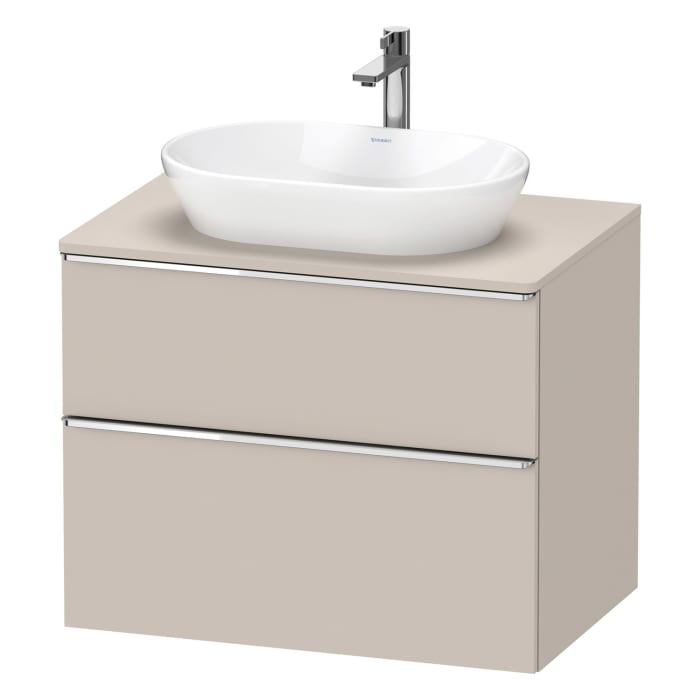 Duravit D-Neo Konsolenwaschtischunterbau 80 x 66,4 cm, 2 Auszüge, Griff chrom