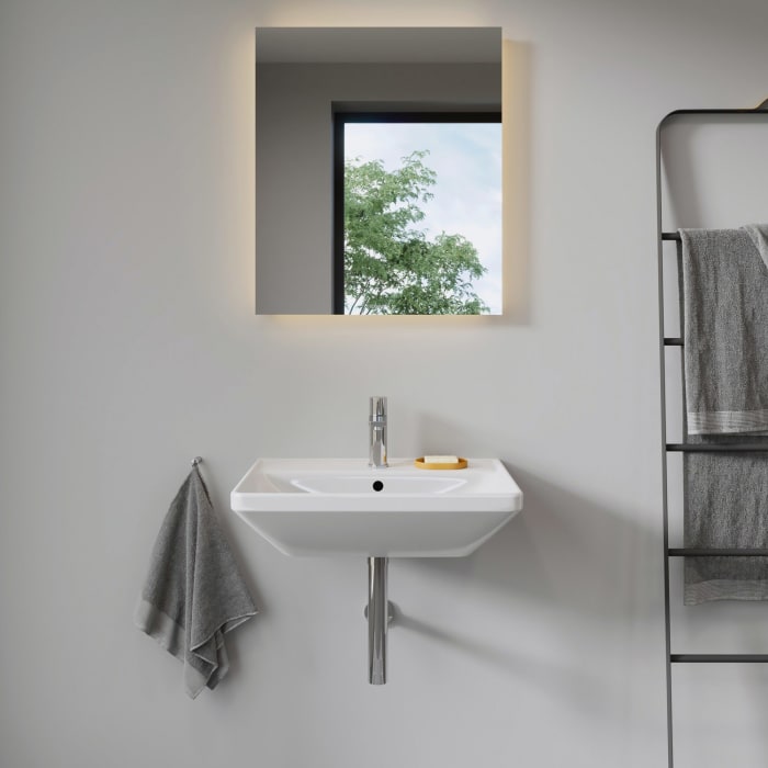 Duravit D-Neo Waschtisch 60 cm, mit 1 Hahnloch und Überlauf