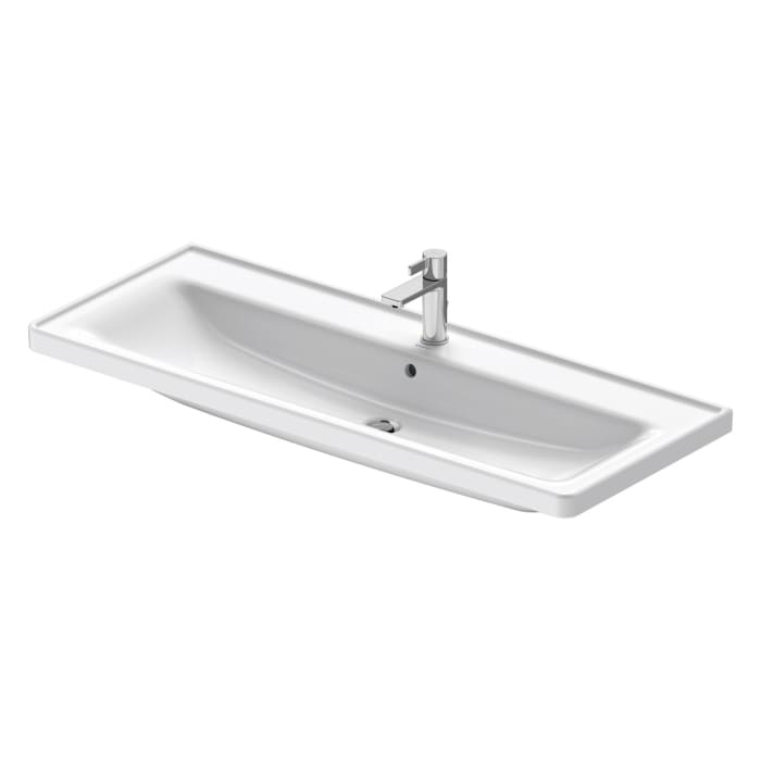 Duravit D-Neo Möbelwaschtisch 120,5 cm, mit 1 Hahnloch und Überlauf