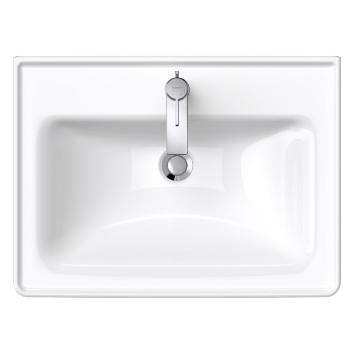 Duravit D-Neo Möbelwaschtisch 65 cm, mit 1 Hahnloch und Überlauf