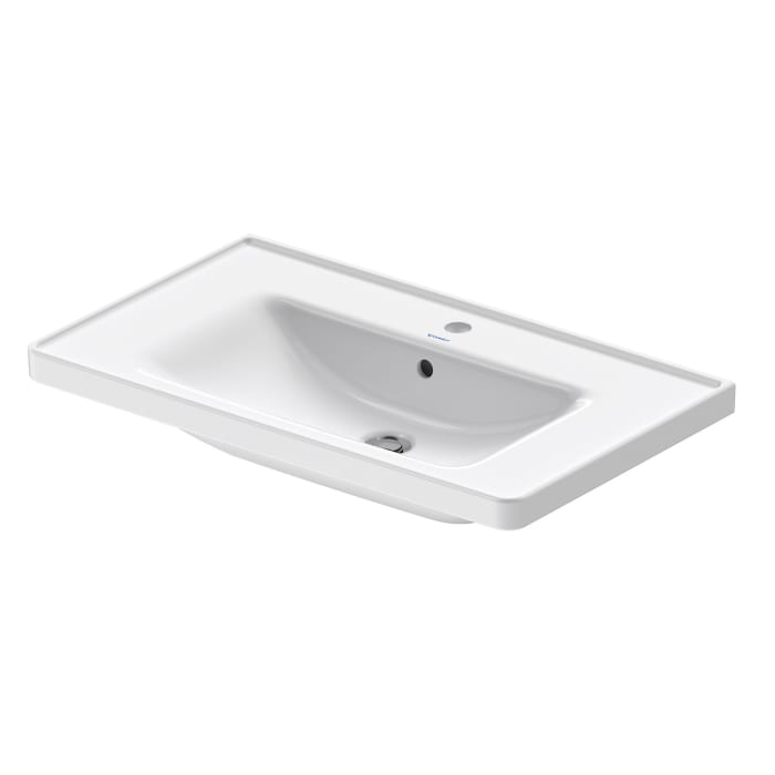 Duravit D-Neo Möbelwaschtisch 80 cm, mit 1 Hahnloch und Überlauf