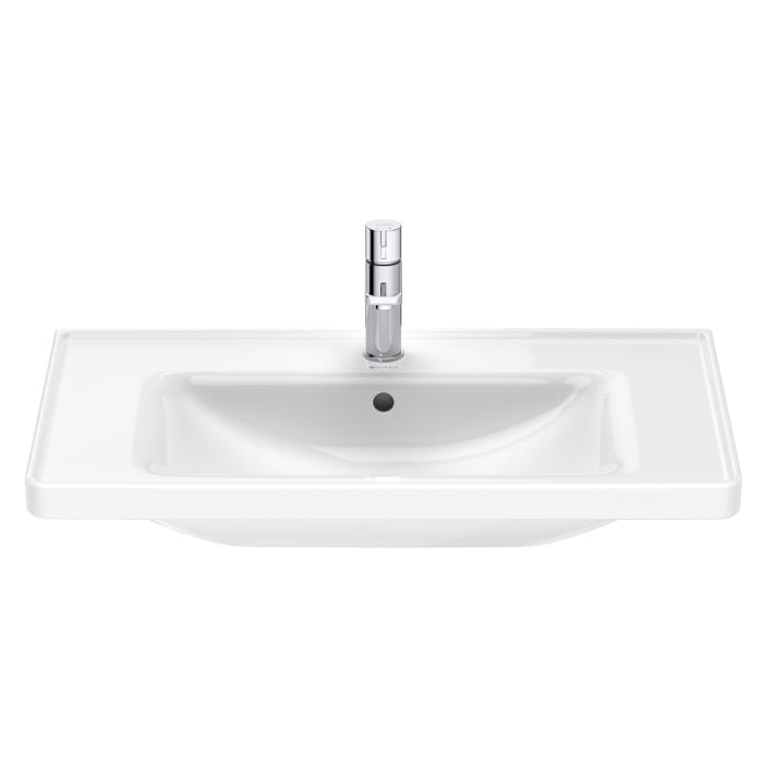 Duravit D-Neo Möbelwaschtisch 80 cm, mit 1 Hahnloch und Überlauf
