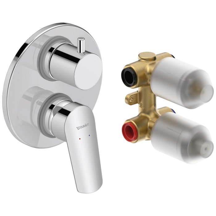 Duravit No. 1 Einhebel-Wannenmischer Unterputz mit Grundkörper