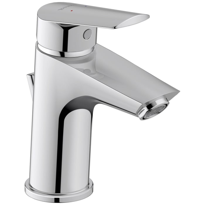 Duravit No. 1 Einhebel-Waschtischmischer S, Minus-Flow mit Zugstangengarnitur