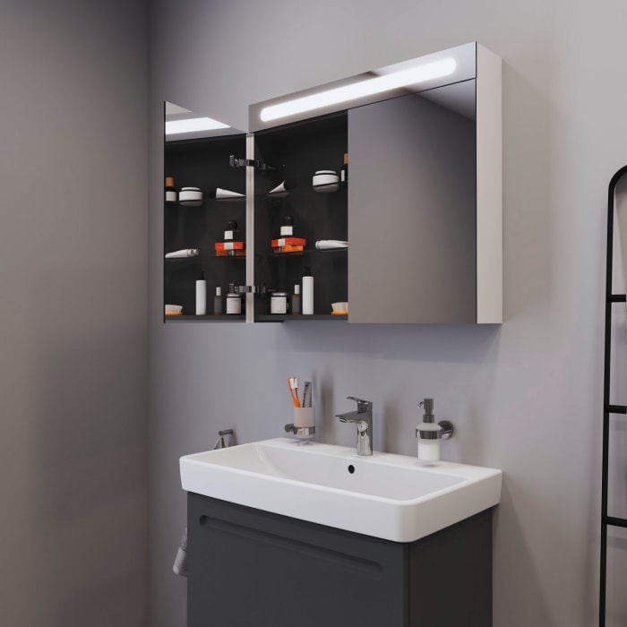 Duravit No. 1 Spiegelschrank 80 x 70 cm, 2 Türen