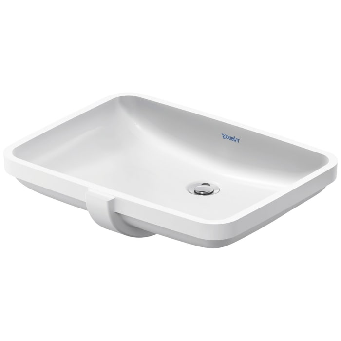 Duravit No. 1 Einbauwaschtisch 55 cm, ohne Hahnloch, mit Überlauf
