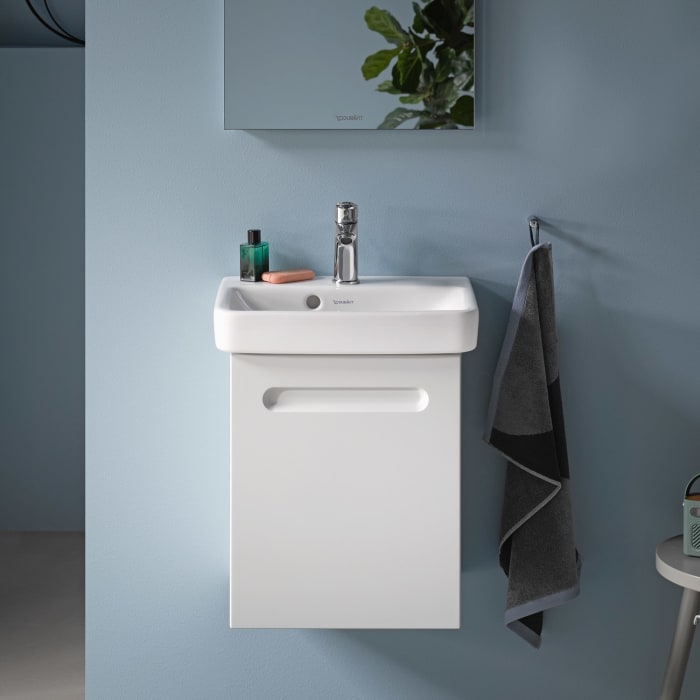 Duravit No. 1 Handwaschbecken 50 cm, mit 1 Hahnloch und Überlauf