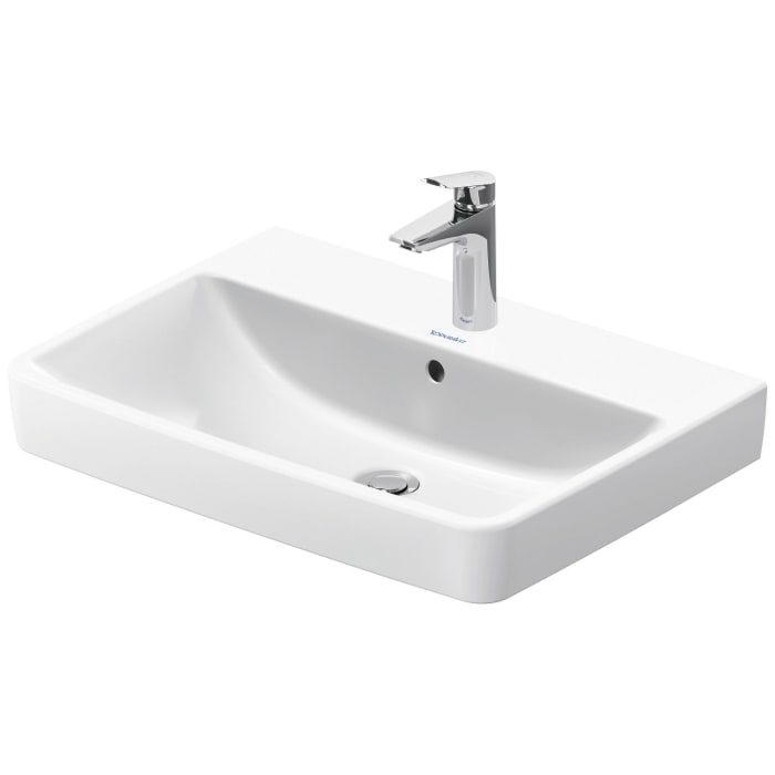 Duravit No. 1 Möbelwaschtisch 65 cm, mit 1 Hahnloch und Überlauf