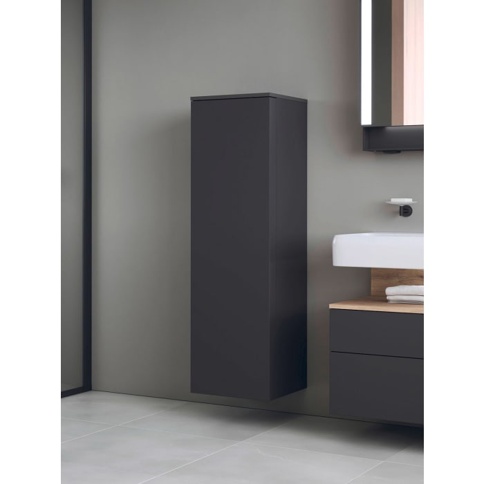 Duravit Qatego Halbhochschrank 40 x 132 cm, 1 Tür Anschlag rechts