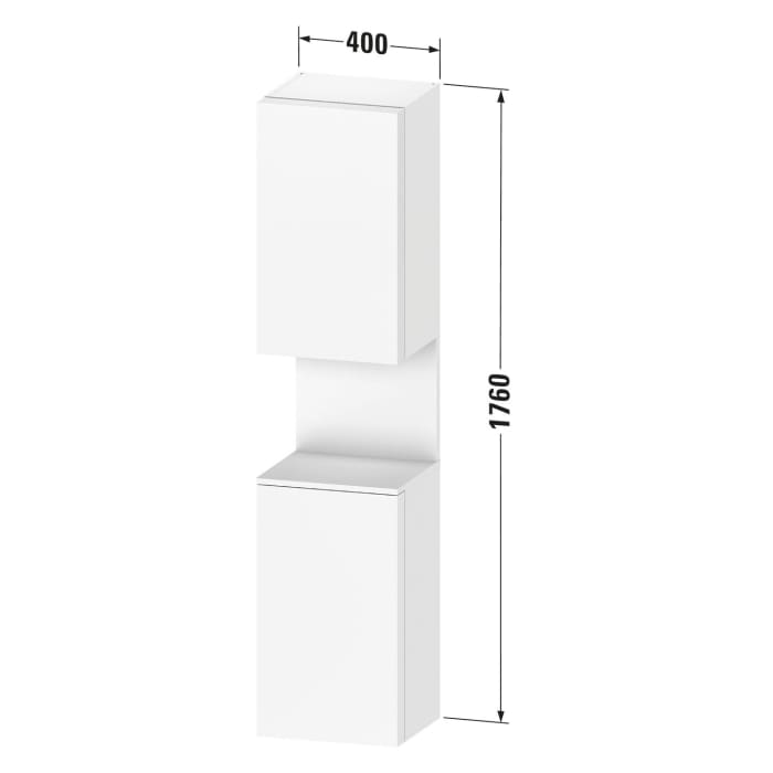 Duravit Qatego Hochschrank 40 x 176 cm, 2 Türen Anschlag rechts