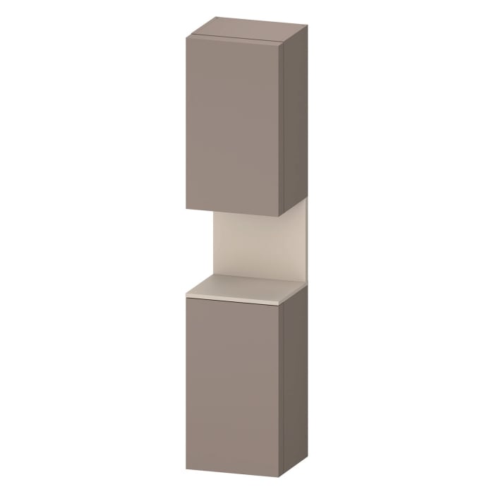 Duravit Qatego Hochschrank 40 x 176 cm, 2 Türen Anschlag links, mit LED Beleuchtung