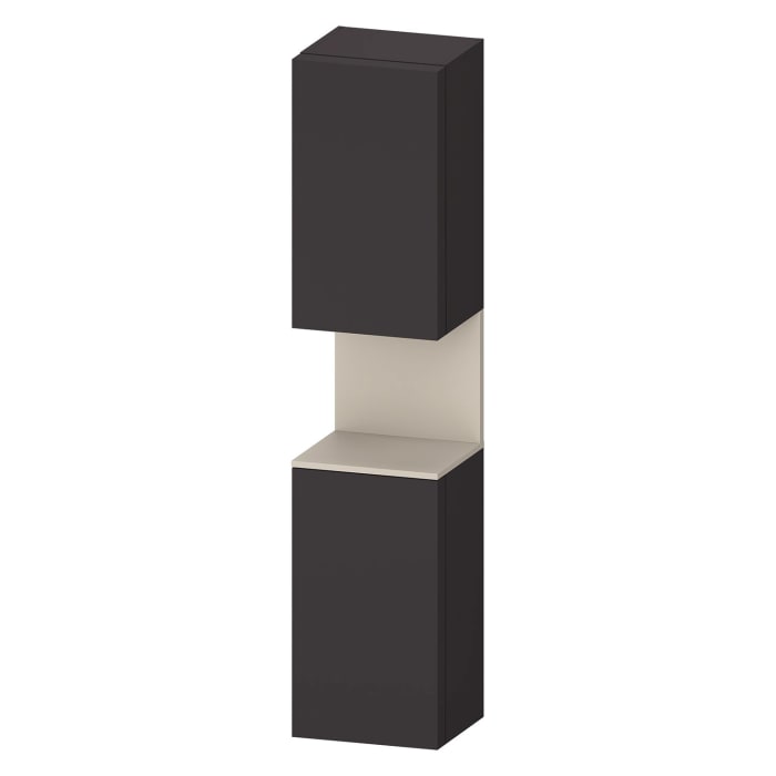 Duravit Qatego Hochschrank 40 x 176 cm, 2 Türen Anschlag links, mit LED Beleuchtung