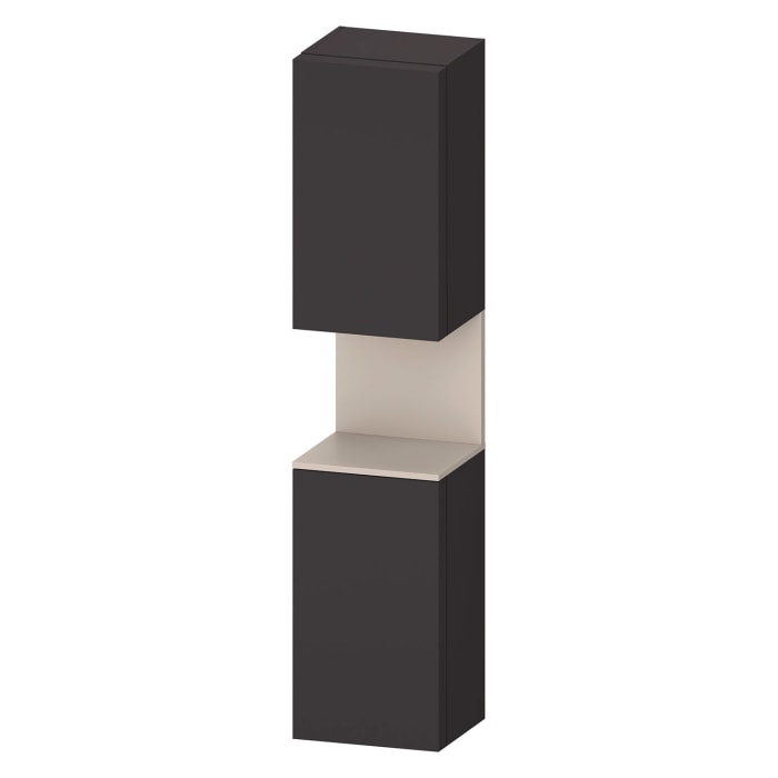 Duravit Qatego Hochschrank 40 x 176 cm, 2 Türen Anschlag links, mit LED Beleuchtung