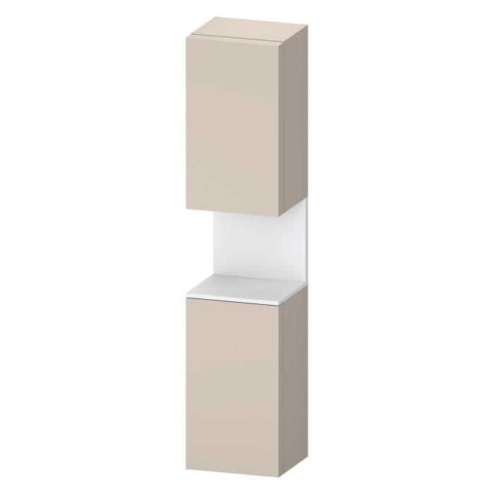 Duravit Qatego Hochschrank 40 x 176 cm, 2 Türen Anschlag rechts, mit LED Beleuchtung