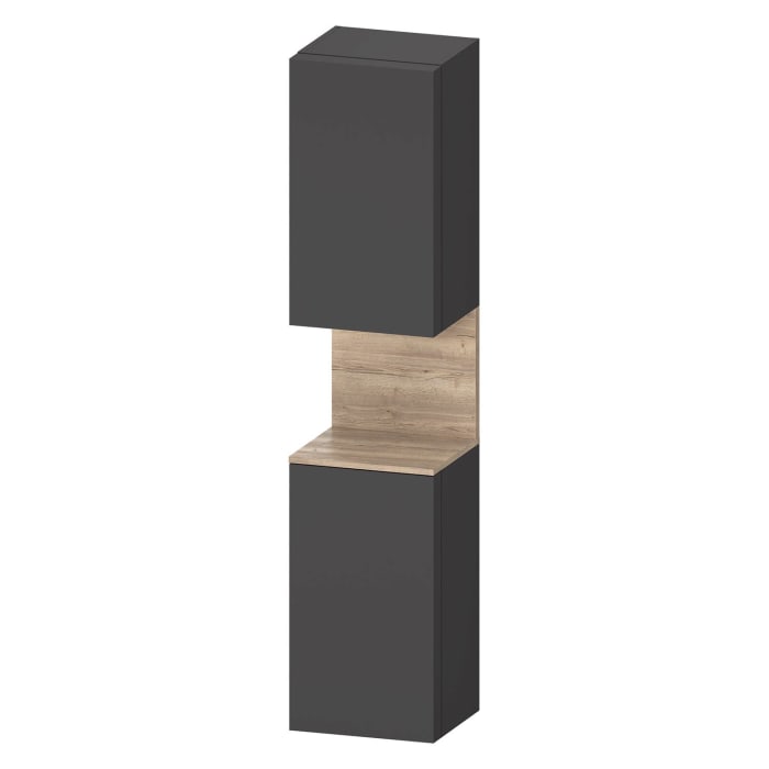 Duravit Qatego Hochschrank 40 x 176 cm, 2 Türen Anschlag links, mit LED Beleuchtung