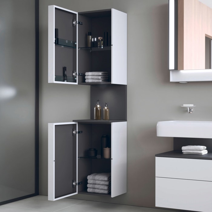 Duravit Qatego Hochschrank 40 x 176 cm, 2 Türen Anschlag links