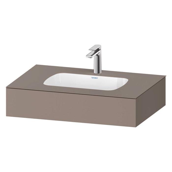 Duravit Qatego Einbauwaschtisch mit Konsole 80 x 55 cm