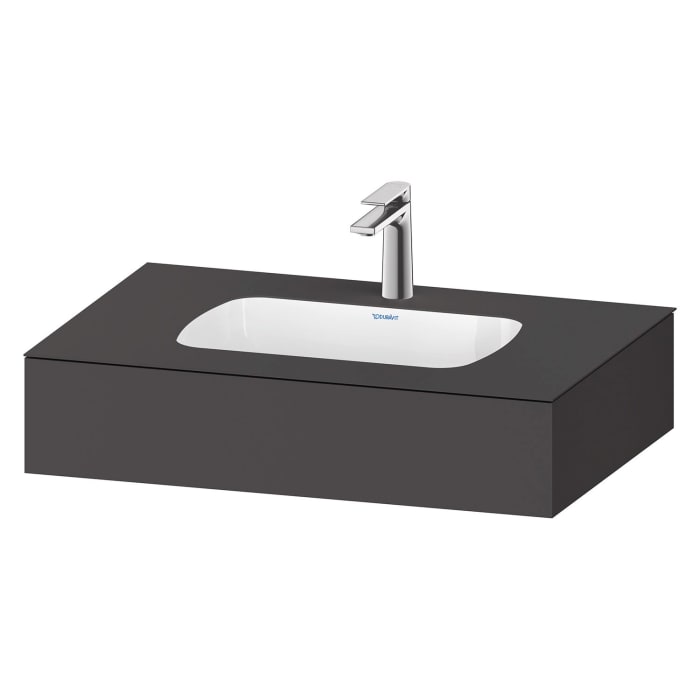 Duravit Qatego Einbauwaschtisch mit Konsole 80 x 55 cm