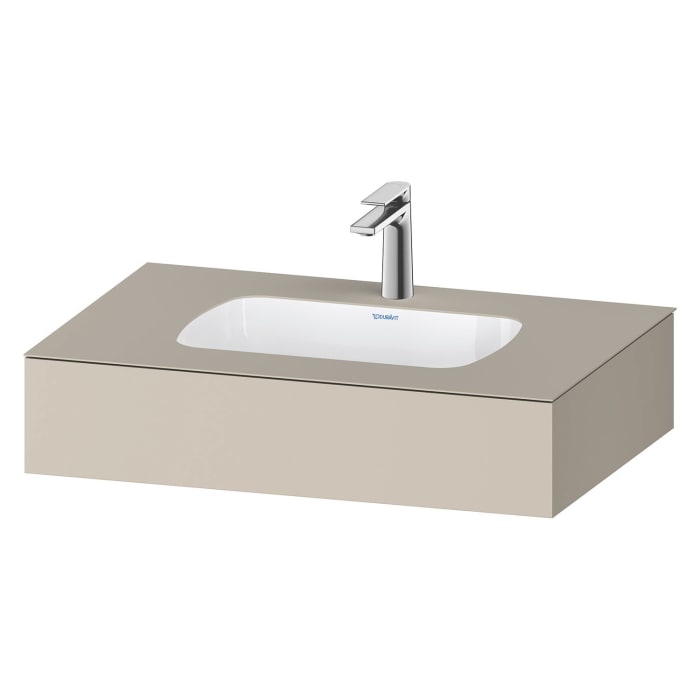 Duravit Qatego Einbauwaschtisch mit Konsole 80 x 55 cm